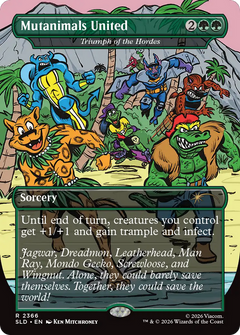 Mutanimals United [Triumph of the Hordes] (2366) (Borderless) (SLD)