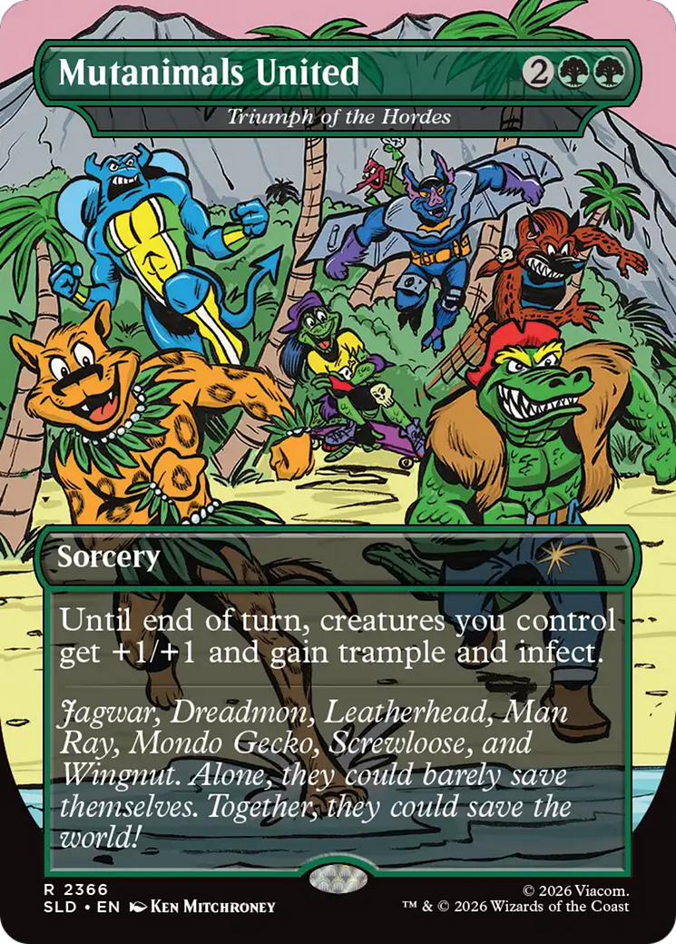 Mutanimals United [Triumph of the Hordes] (2366) (Borderless) (SLD) - Foil