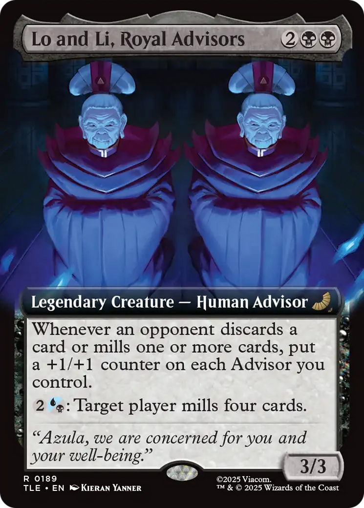 Lo and Li, Royal Advisors (0189) (Extended Art) - Foil tle