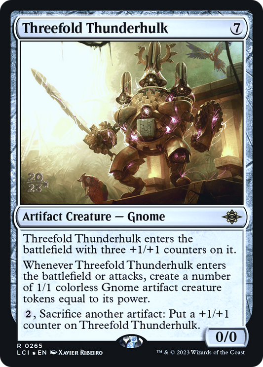Threefold Thunderhulk (0265) (Prerelease) - Foil