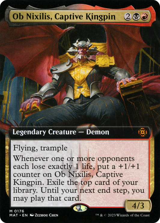 Ob Nixilis, Captive Kingpin (0176) (Extended Art) - Foil