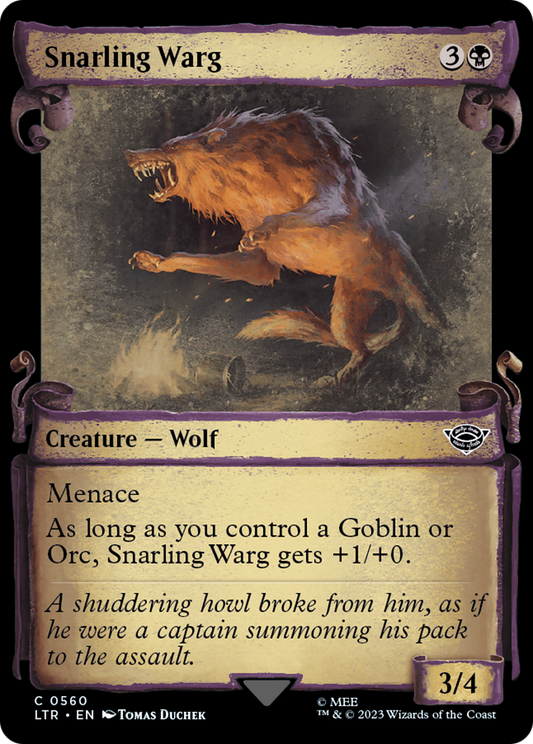 Snarling Warg (0560) (Showcase)