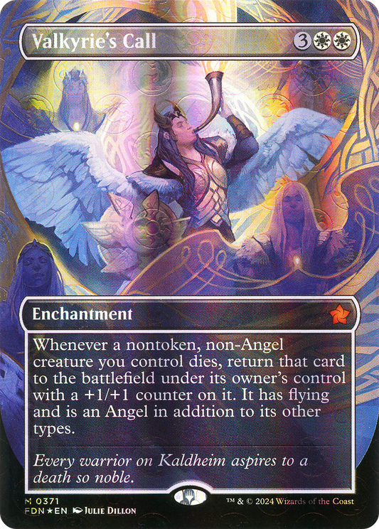 Valkyrie's Call (0371) (Borderless) - Mana Foil