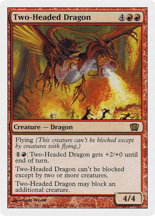 Two-Headed Dragon (8th Edition) (Oversized) (Box Topper Promo) (O8TH)
