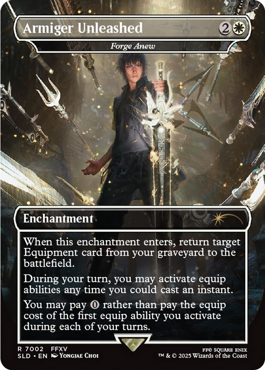 Armiger Unleashed [Forge Anew] (7002) (Borderless) - Foil
