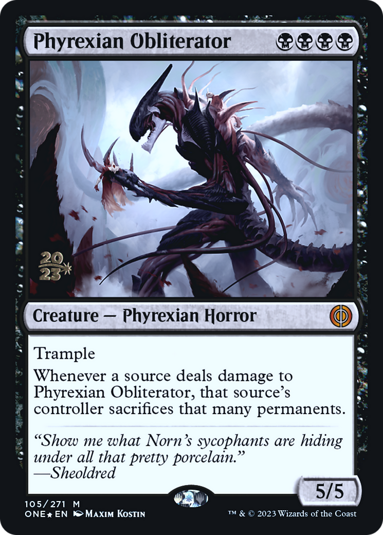 Phyrexian Obliterator (105) (Prerelease) - Foil