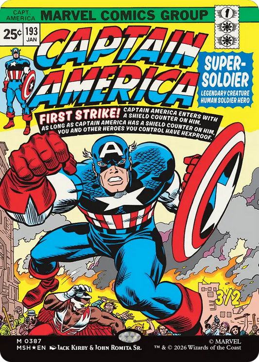 Captain America, Super-Soldier (0387) (Borderless) (MSH) - Foil