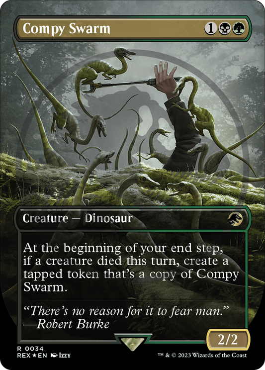 Compy Swarm (0034) (Borderless) - Foil Emblem