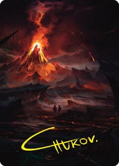 Valley of Gorgoroth (80/81) Art Card (ALTR) - Gold-Stamped Signature