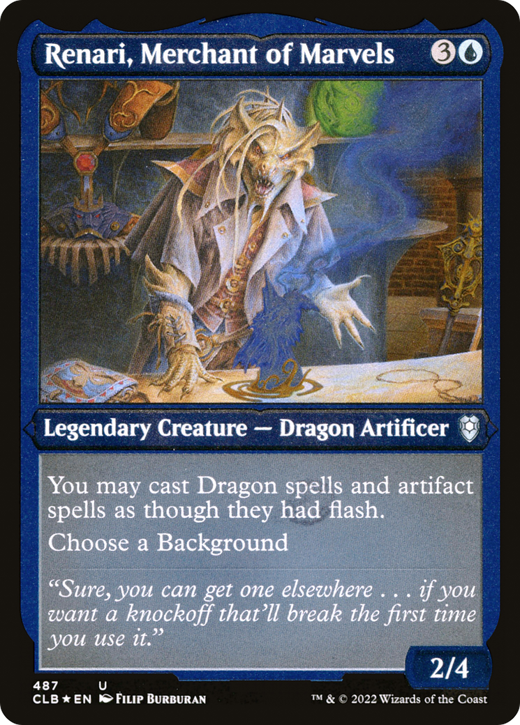 Renari, Merchant of Marvels - Foil Etched