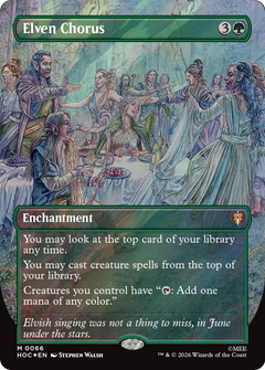 Elven Chorus (0066) (Borderless) (HOC) - Surge Foil