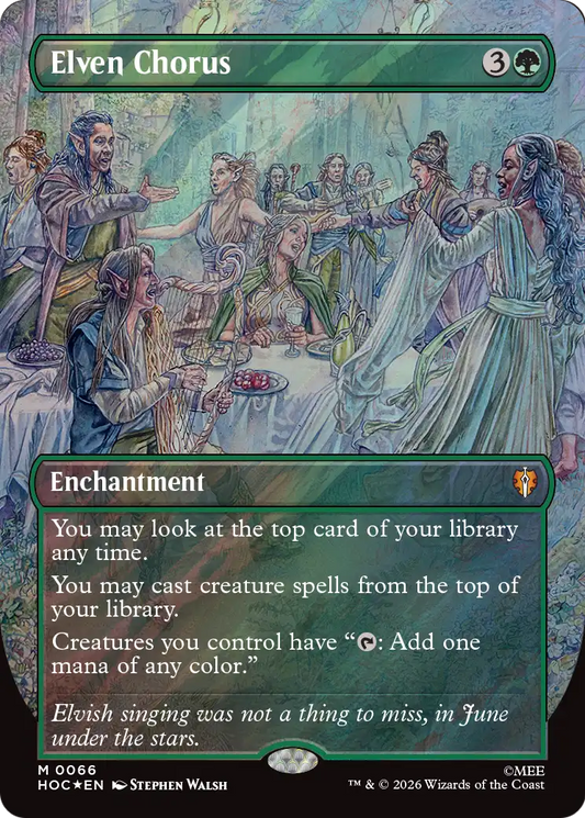 Elven Chorus (0066) (Borderless) (HOC) - Surge Foil