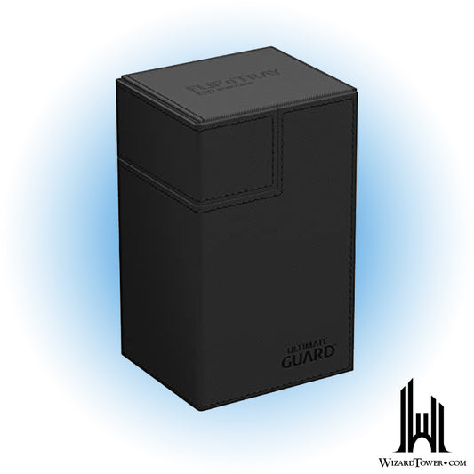 Deck Box - Flip'n'Tray - Monocolor Black 80+