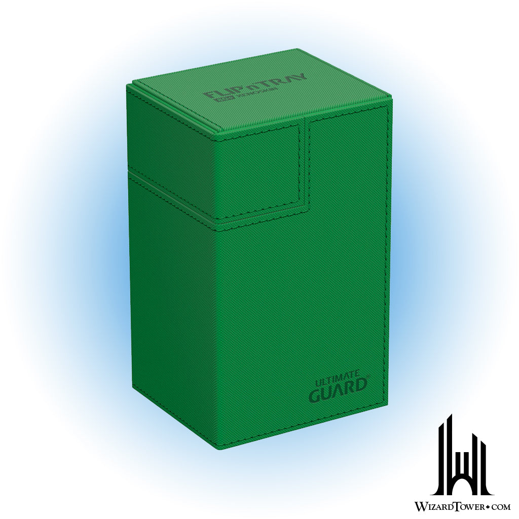 Deck Box - Flip'n'Tray - Monocolor Green 80+