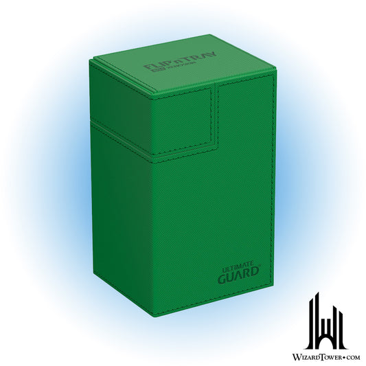 Deck Box - Flip'n'Tray - Monocolor Green 80+