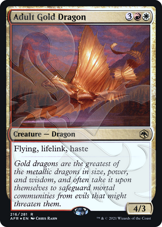 Adult Gold Dragon (216) (Ampersand) - Foil
