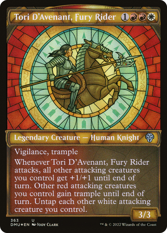 Tori D'Avenant, Fury Rider (363) (Showcase) - Textured Foil