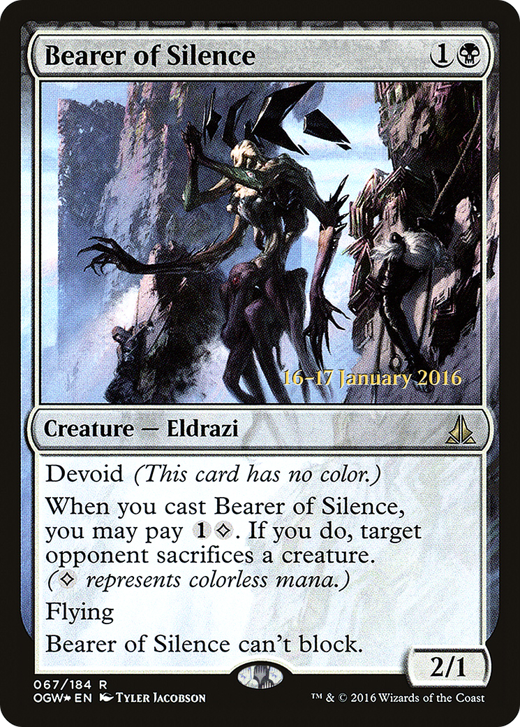 Bearer of Silence (067) (Prerelease) - Foil