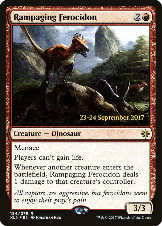 Rampaging Ferocidon (154) (Prerelease) - Foil