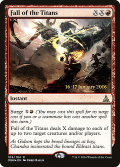 Fall of the Titans (109) (Prerelease) - Foil