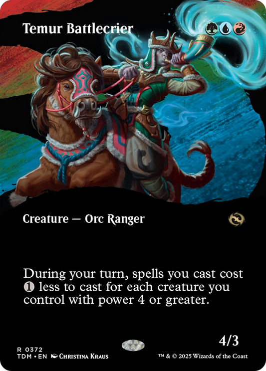 Temur Battlecrier (0372) (Borderless) - Foil