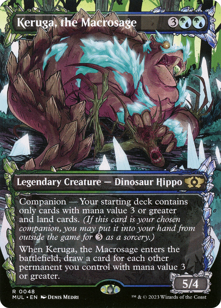 Keruga, the Macrosage (0048) (Borderless) (Showcase) - Foil