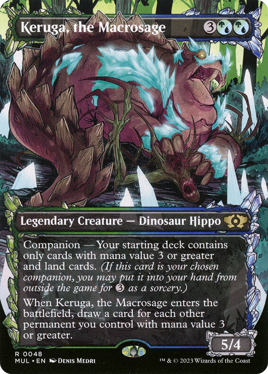 Keruga, the Macrosage (0048) (Borderless) (Showcase) - Foil