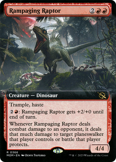 Rampaging Raptor (0366) (Extended Art) - Foil
