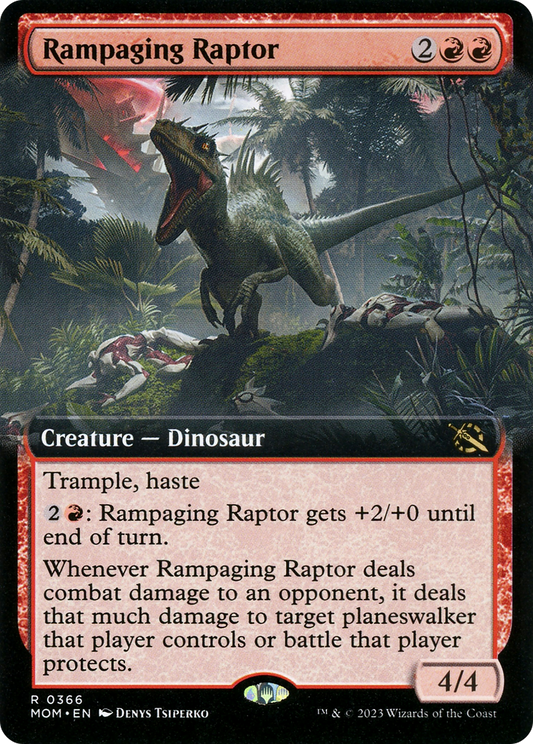 Rampaging Raptor (0366) (Extended Art) - Foil