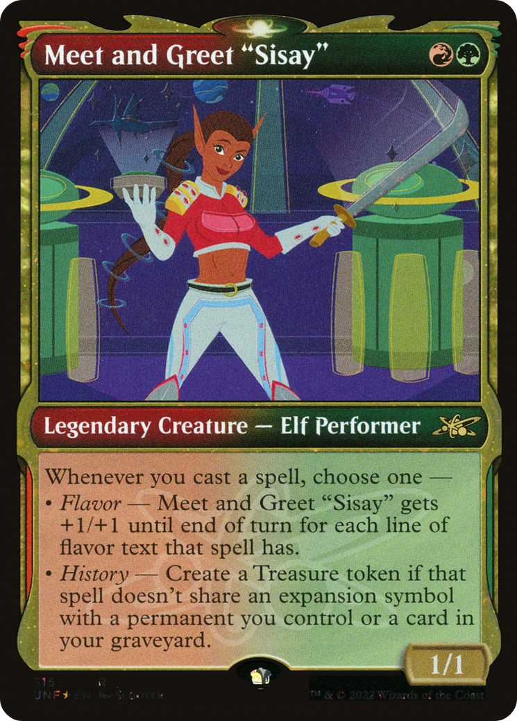 Meet and Greet "Sisay" (515) (Showcase) - Galaxy Foil