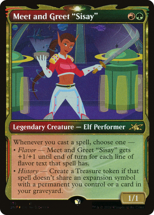 Meet and Greet "Sisay" (515) (Showcase) - Galaxy Foil