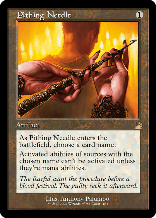 Pithing Needle (0463) (Retro Frame) - Foil