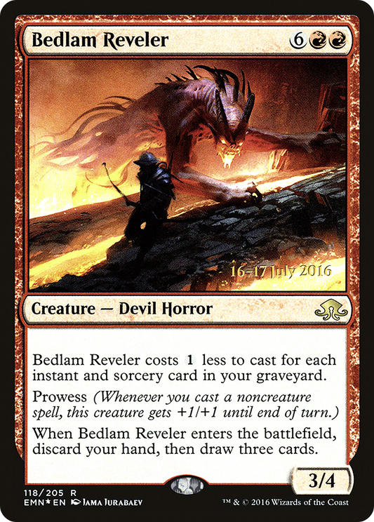 Bedlam Reveler (118) (Prerelease) - Foil