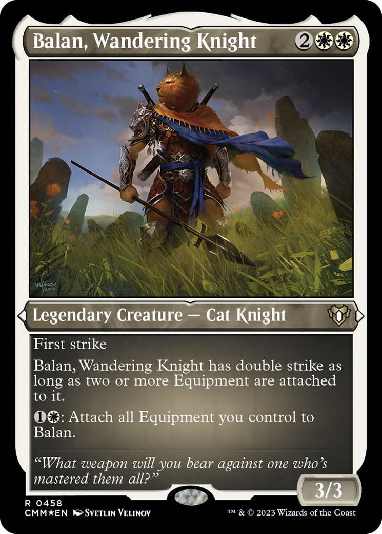 Balan, Wandering Knight (0458) - Foil Etched
