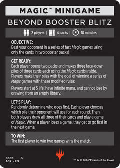 Magic Minigame: Beyond Booster Blitz (TACR)