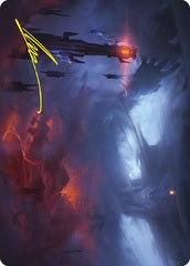 Shadow of the Enemy (08/81) Art Card (ALTR) - Gold-Stamped Signature