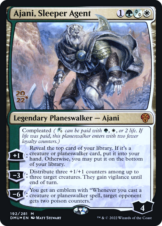 Ajani, Sleeper Agent (192) (Prerelease) - Foil
