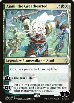 Ajani, the Greathearted (184) (Prerelease) - Foil