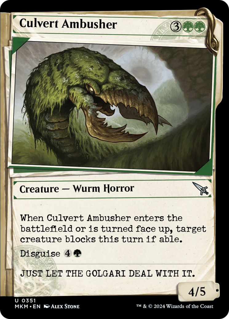 Culvert Ambusher (0351) (Showcase) - Foil