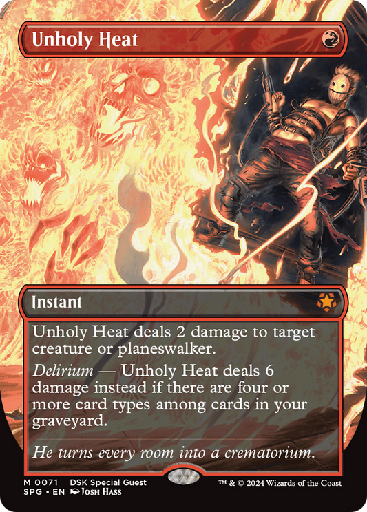 Unholy Heat (0071) (Borderless) - Foil