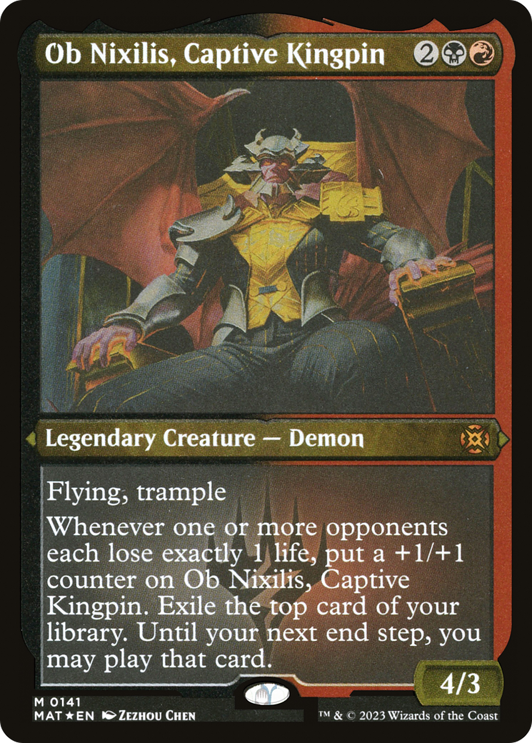 Ob Nixilis, Captive Kingpin (0141) - Foil Etched