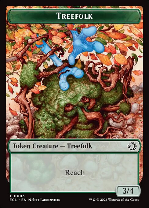 Goblin (0006) // Treefolk (0003) Double-Sided Token (TECL) - Foil