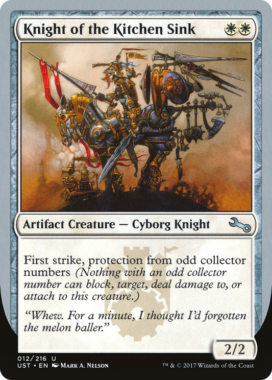 Knight of the Kitchen Sink (Odd Collector Numbers)