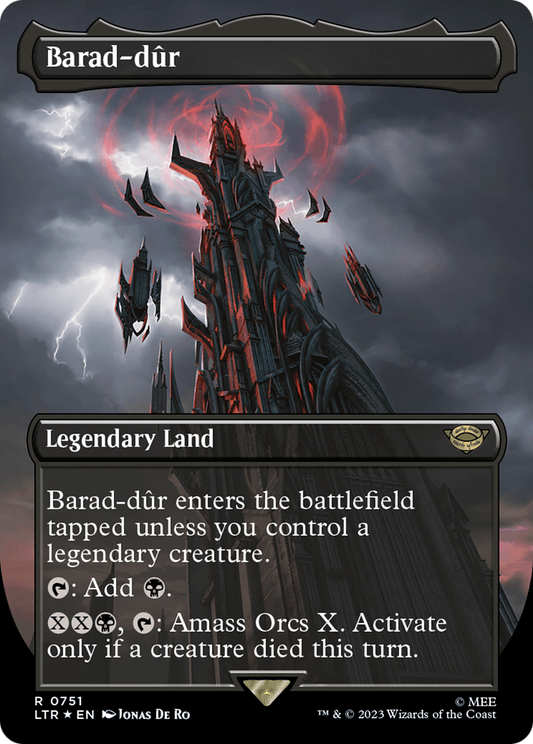 Barad-dur (0751) (Borderless) - Surge Foil