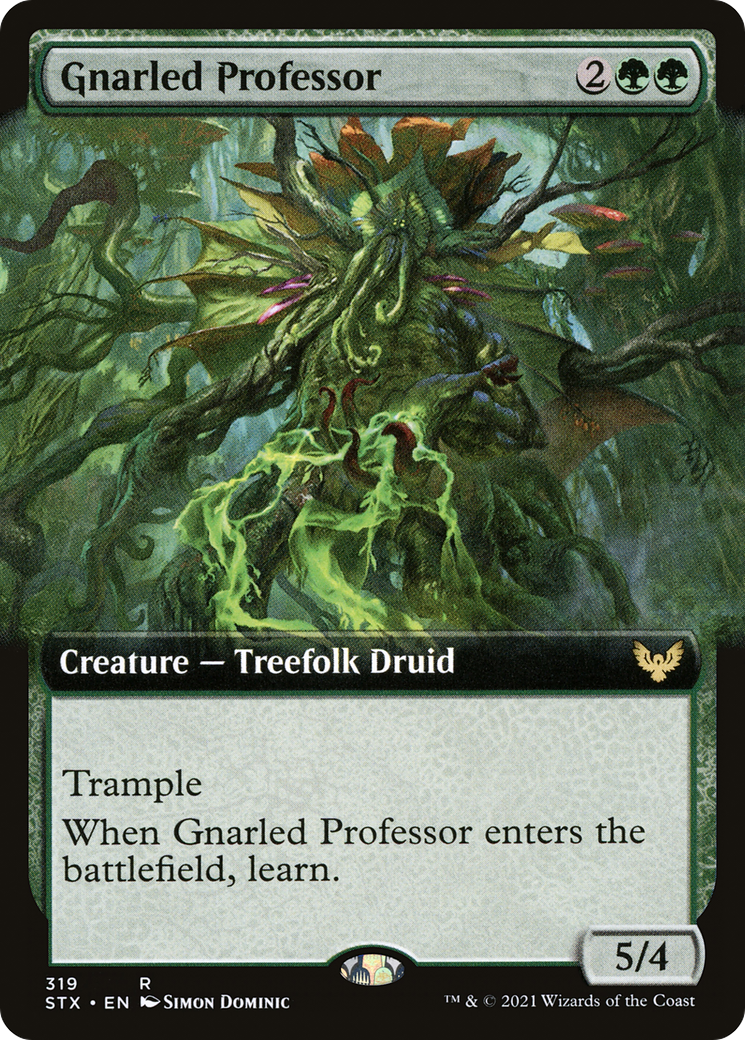Gnarled Professor (319) (Extended Art) - Foil