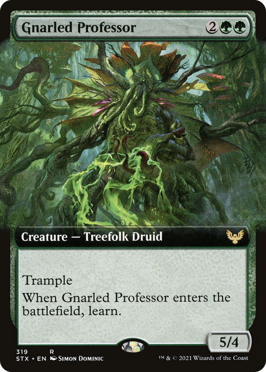 Gnarled Professor (319) (Extended Art) - Foil