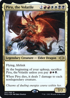 Piru, the Volatile (207) (Prerelease) - Foil