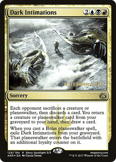 Dark Intimations (128) (Prerelease) - Foil