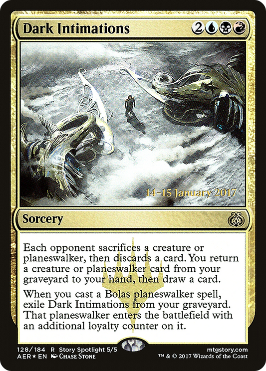 Dark Intimations (128) (Prerelease) - Foil