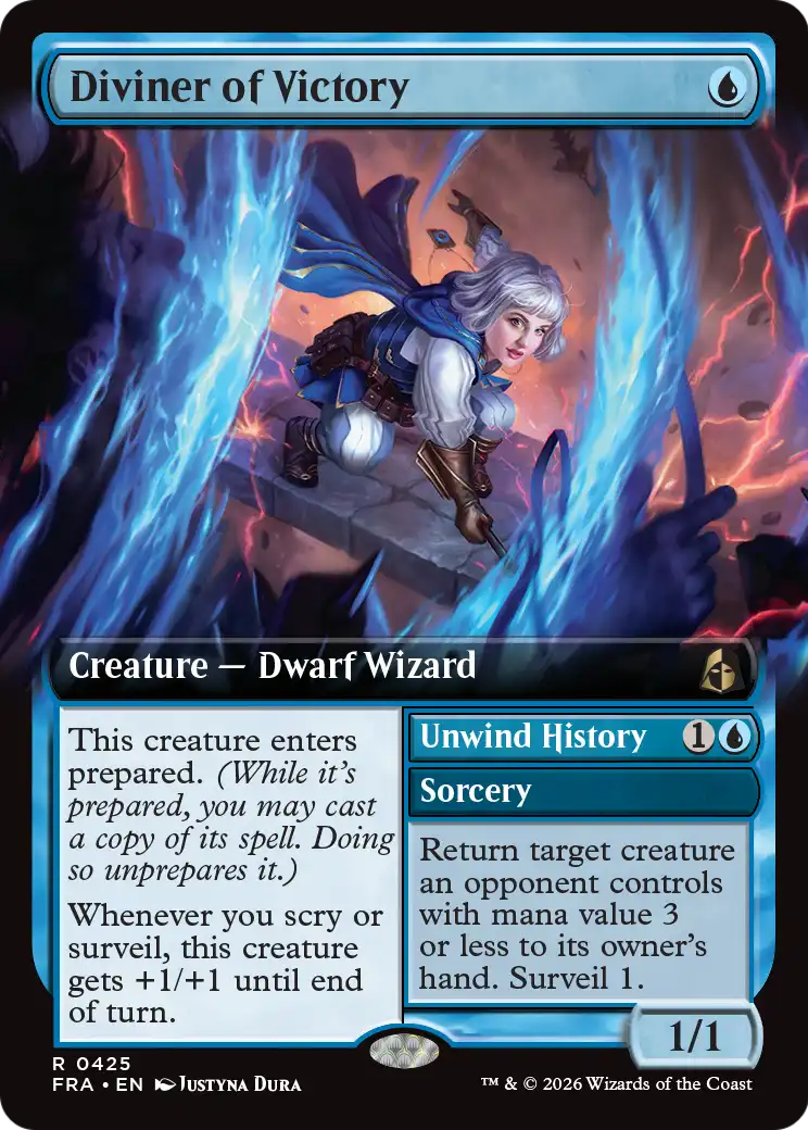 Diviner of Victory // Unwind History (0425) (Extended Art) (FRA) - Foil